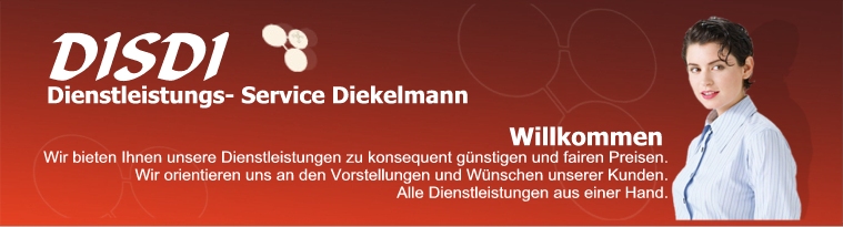DISDI Ihr Dienstleistungs- Service Diekelmann Ihr direkter Ansprechpartner in Sachen Dienstleistung in Frankfurt und Offenbach am Main sowie im gesamten Rhein Main Gebiet.